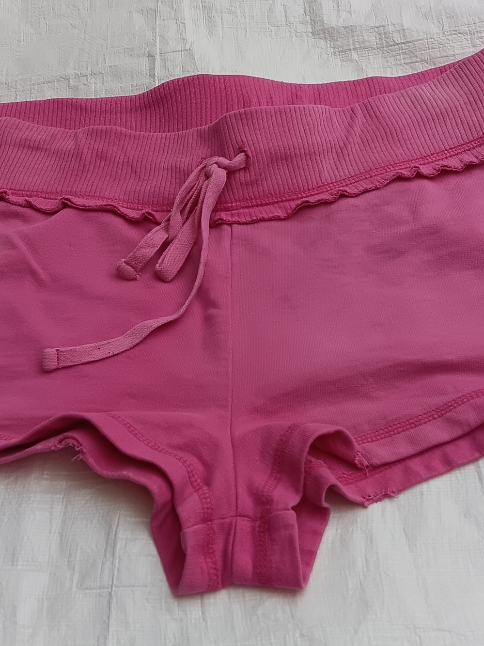 ( SOLD )PINK Victoria's Secret  Distressed Hot Pink Casual Shorts